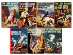 LOT OF 20 “THE LONE RANGER” SERIES HARD COVER BOOKS WITH DUST JACKETS, INC. TRUE VERY FIRST BOOK.