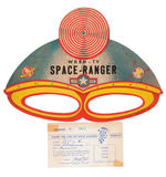 "MAJOR TED AND HIS SPACE RANGERS" PROMO MASK/MEMBERSHIP CARD.