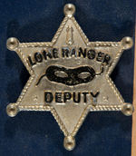 "THE LONE RANGER BADGES" STORE DISPLAY CARD.