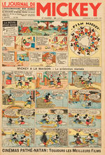 MICKEY MOUSE JOURNAL WEEKLY PUBLICATION FRENCH HARDCOVER ANNUAL.