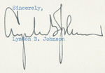 LYNDON JOHNSON SIGNED PERSONAL LETTER TO DON WRIGHT DATED JULY 28, 1956 ACCOMPANIED BY PHOTO.