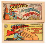 "SUPERMAN" KELLOGG'S PREMIUM COMIC BOOK LOT OF 2.
