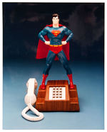 SUPERMAN LARGE FIGURAL PUSH BUTTON TELEPHONE.