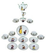 SNOW WHITE AND THE SEVEN DWARFS COMPLETE CHINA TEA SET.