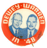 RAREST DEWEY JUGATE FROM 1948 WITH UNUSUAL POSITION OF PHOTOS.
