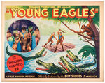 "BOY SCOUTS OF AMERICA YOUNG EAGLES" 1934 MOVIE SERIAL POSTER.