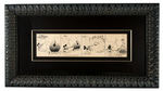 "MICKEY MOUSE" DAILY STRIP ORIGINAL ART BY UB IWERKS & SIGNED BY WALT DISNEY.