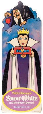 “SNOW WHITE AND THE SEVEN DWARFS” LARGE MOVIE THEATER STANDEE FEATURING QUEEN/WITCH.