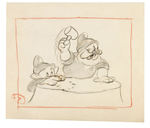 "SNOW WHITE AND THE SEVEN DWARFS" ORIGINAL STORYBOARD ART LOT FEATURING DOC.
