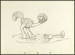 DONALD'S OSTRICH CONCEPT DRAWING.
