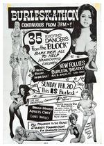 ”BURLESK-A-THON” CHARITY BURLESQUE POSTER.