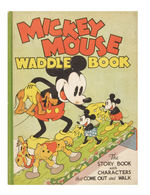 "MICKEY MOUSE WADDLE BOOK" AMERICAN EDITION.