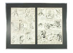 "THE MIGHTY THOR" ORIGINAL COMIC BOOK ART FRAMED DISPLAY.