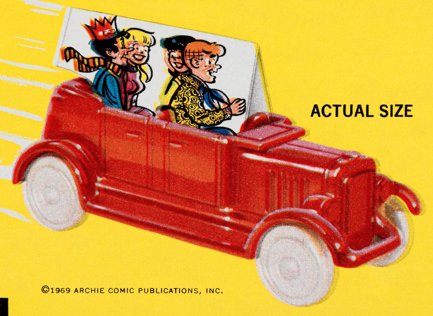 from 1969 Archies Cereal Premium Garage Reproduction