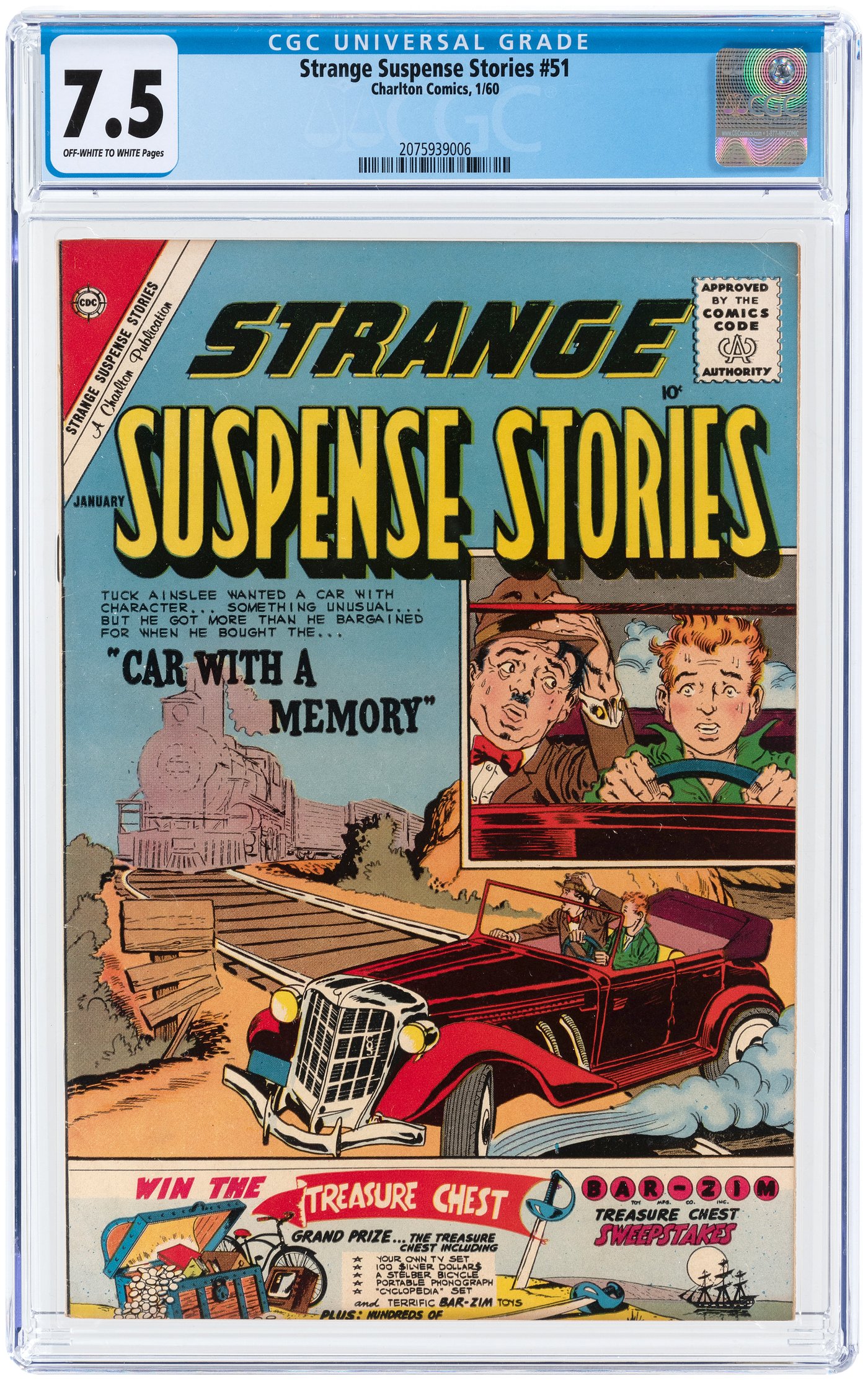 Hake's - STRANGE SUSPENSE STORIES #51 JANUARY 1960 CGC 7.5 VF-.