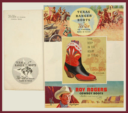 Rancho Loco Roy Rogers Classic Cowboy Boots Men's Size 12D 