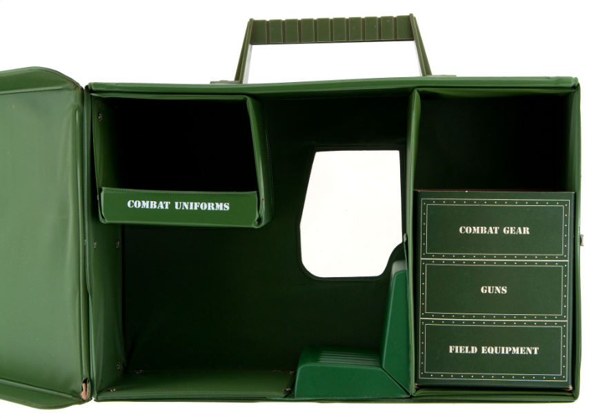 Camo Green GI Joe Foot Locker Case (1997) With Accessories #169646