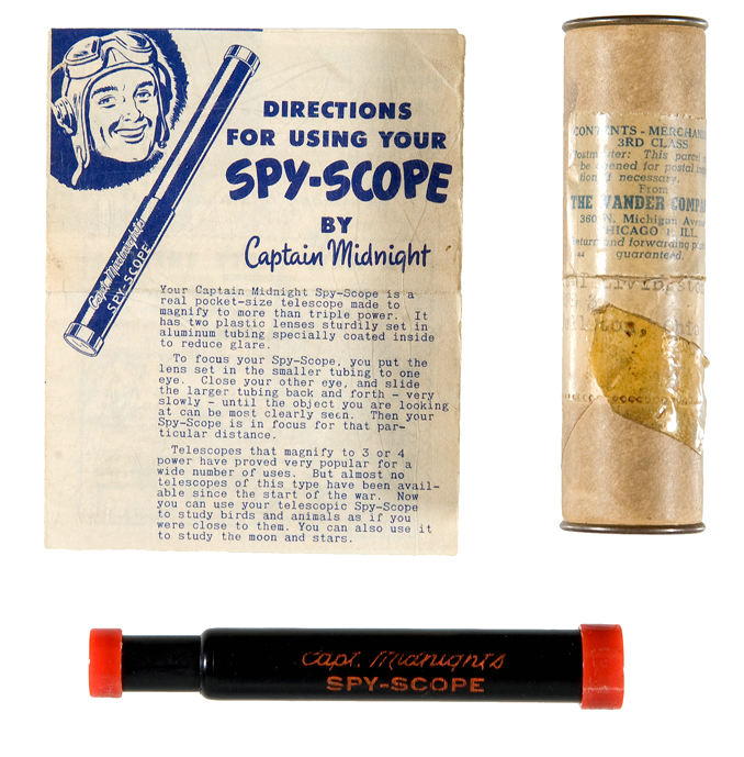 Hake's - “CAPTAIN MIDNIGHT SPY-SCOPE” COMPLETE 1947 PREMIUM WITH