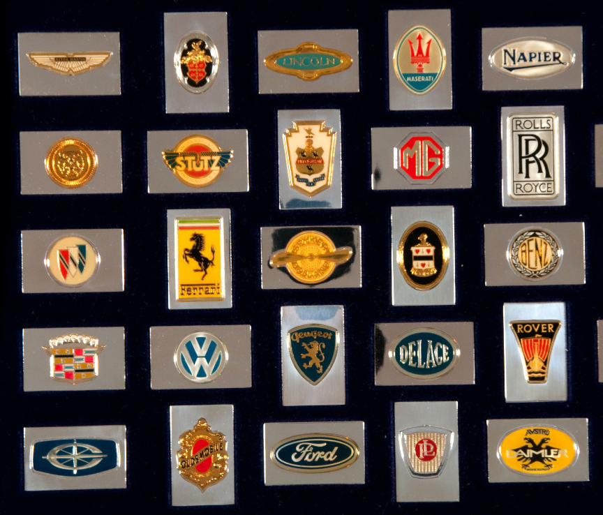 Hake's - “EMBLEMS OF THE WORLD’S GREATEST AUTOMOBILES” STERLING SILVER ...