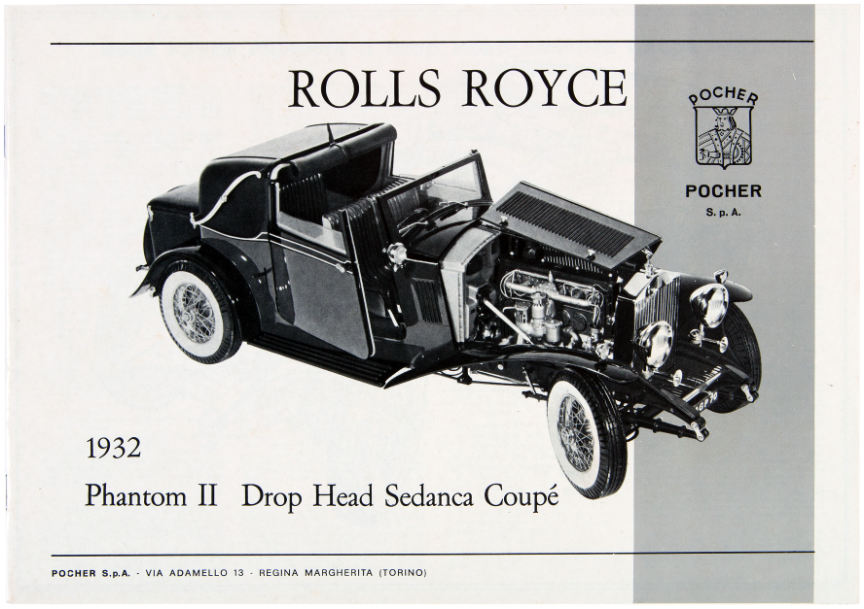 630 K10 Pocher 1:8 Teile K 72 Rolls Royce Phantom II Coupe 1932 Nr 