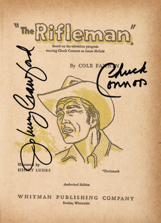 CHUCK CONNORS   THE RIFLEMAN  Autographed Reprint RIFLE-X02 