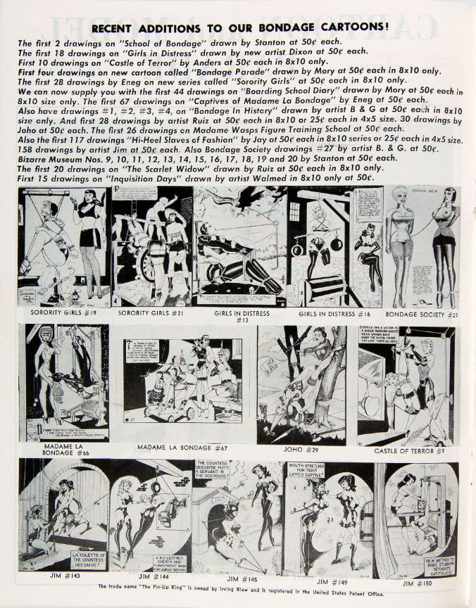 1950s Bondage Sex Cartoons - Irving klaw bondage art - Bondage - XXX photos