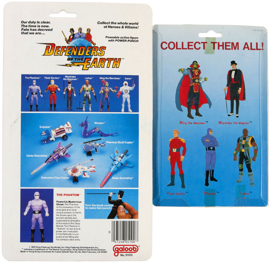 defenders of the earth toys