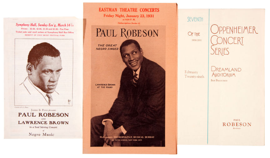 concert in the Concert Hall Paul Robeson 8x10 photograph 