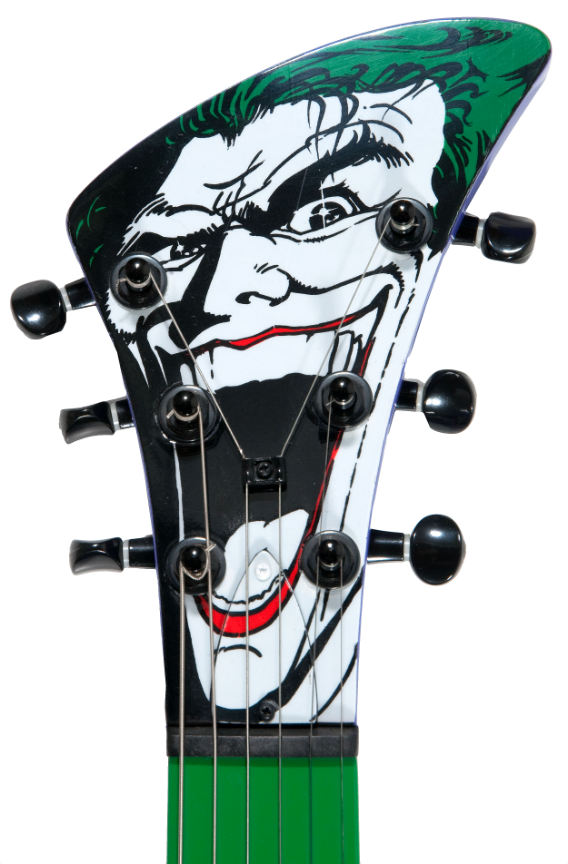 Guitar Strap - The Joker Pose Cards HAHAHAHA Black Gray — Buckle-Down