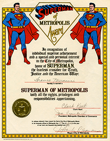 Superman of Metropolis Award