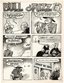 DRAG CARTOONS #37 THE ADVENTURES OF BULL O'FUZZ COMIC STORY ORIGINAL ART BY GILBERT SHELTON. Comic Art