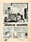 DRAG CARTOONS #1 GREMLIN GRABBER COMPLETE COMIC STORY ORIGINAL ART BY RUSS MANNING. Comic Art